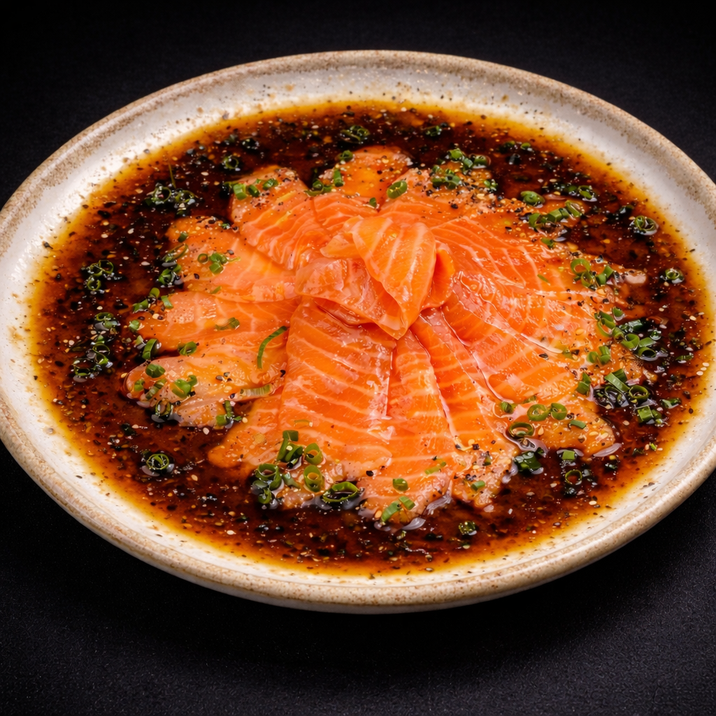Carpaccio de salmão