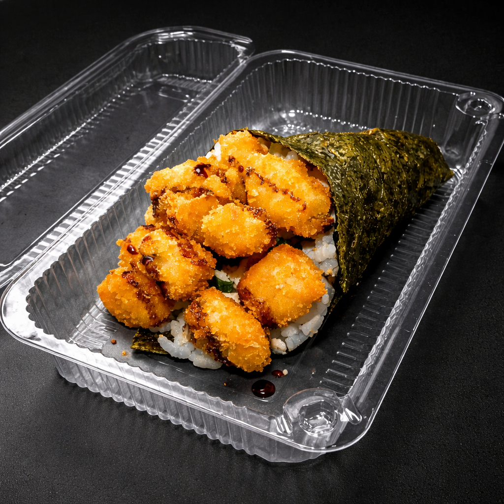 Temaki salmão empanado