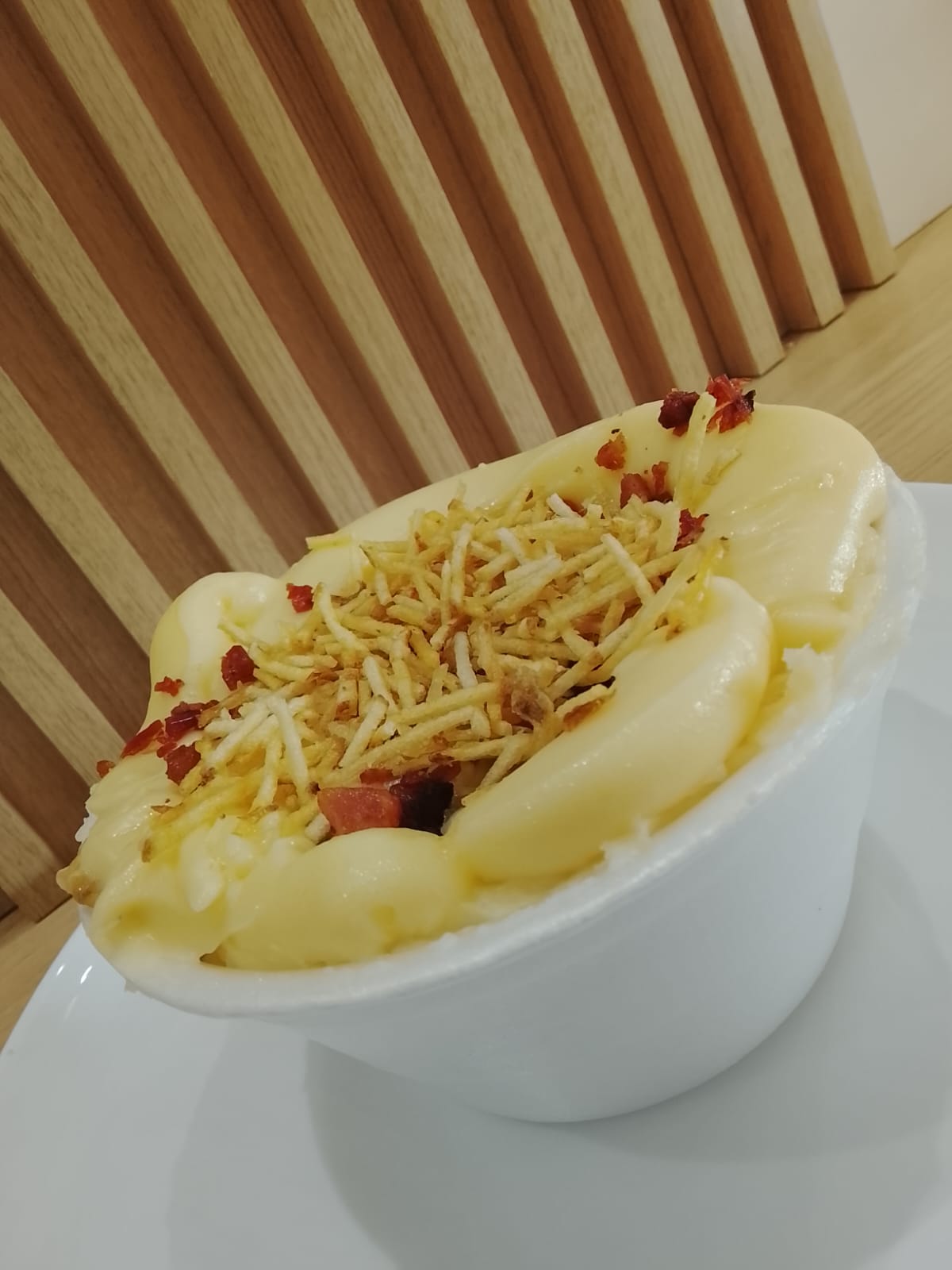 Batata Recheada Strogonoff de Frango